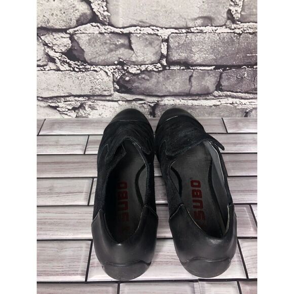 Tsubo Black Suede Leather Cap Toe Casual Loafers Flats Shoes Women’s 6M US/37EU - Picture 8 of 16